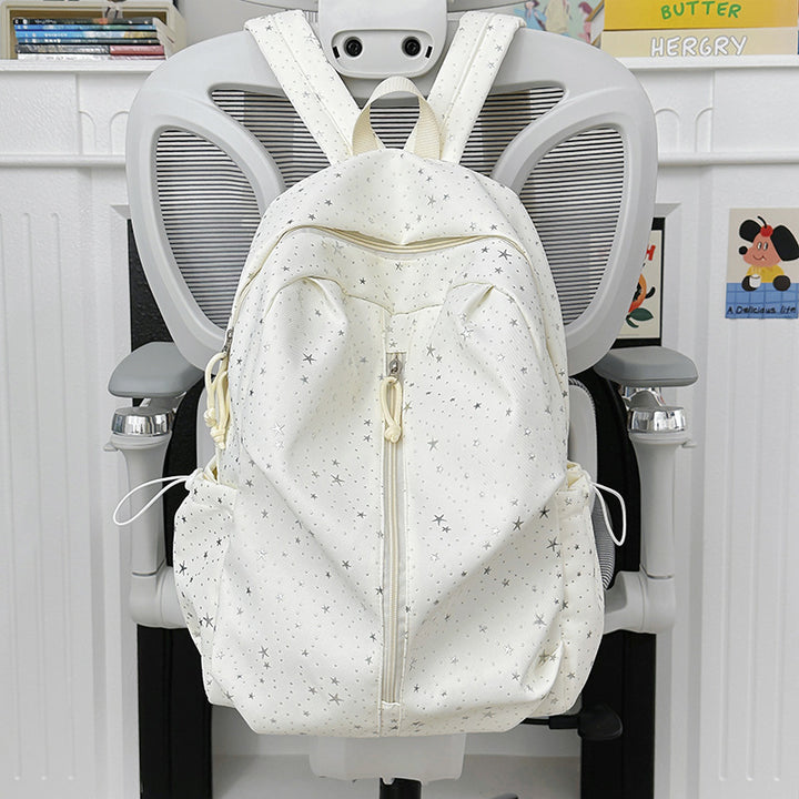 Star-Patterned Lightweight Backpack Bowlift
