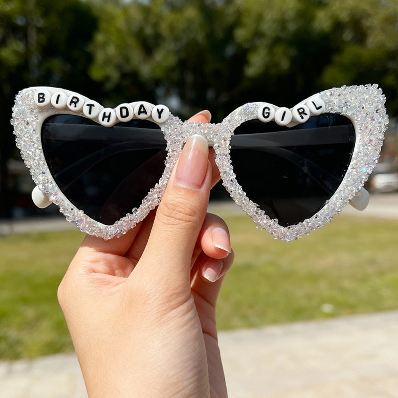 Heart-Shaped Celebration Sunglasses Bowlift