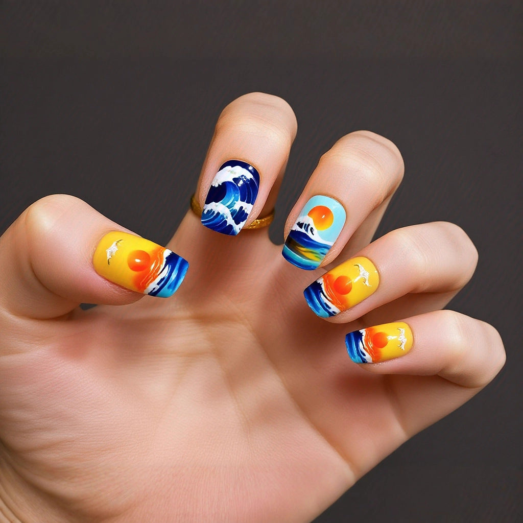 Artful Nail Extensions with Elegant Tips Bowlift