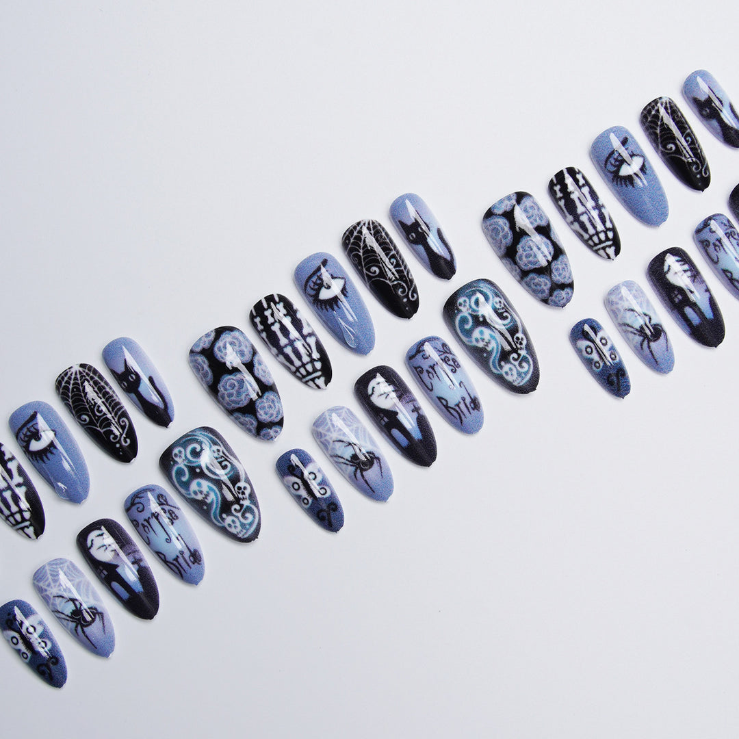 Artificial nail set with creative designs Bowlift