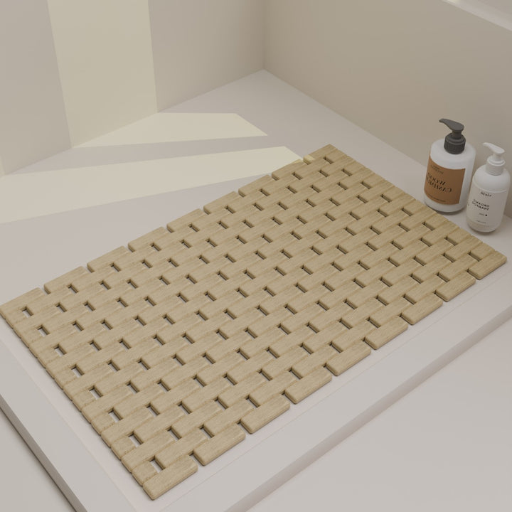 Stylish Woven Bath Mat Bowlift