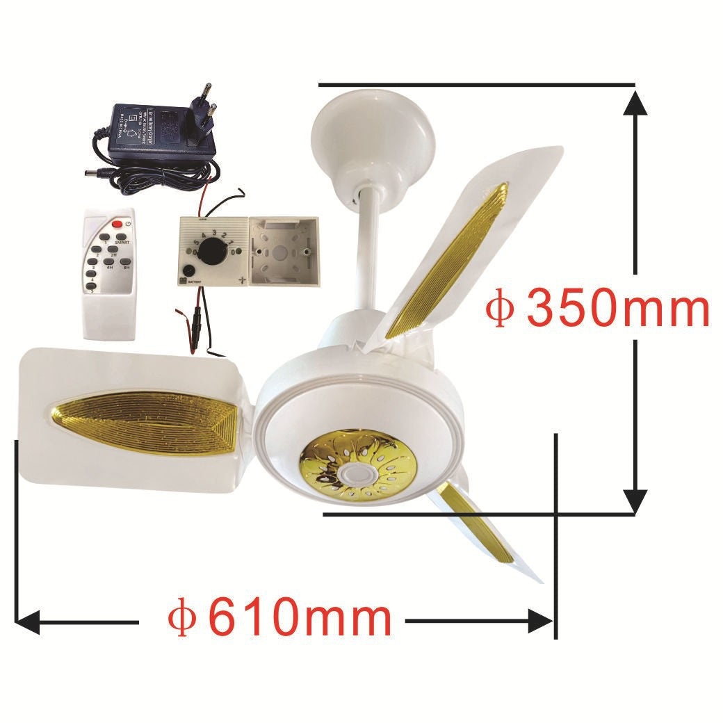 Ladies ceiling fan with LED lighting Bowlift