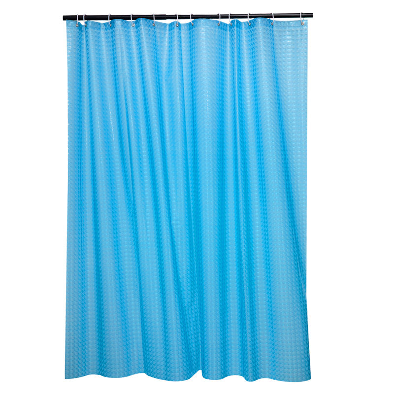 Textured Water-Repellent Shower Curtain Bowlift