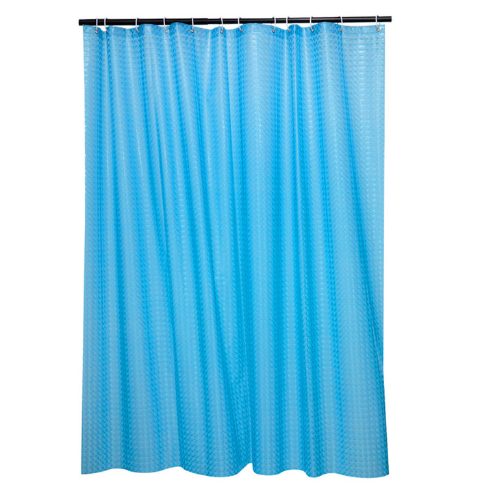 Textured Water-Repellent Shower Curtain Bowlift