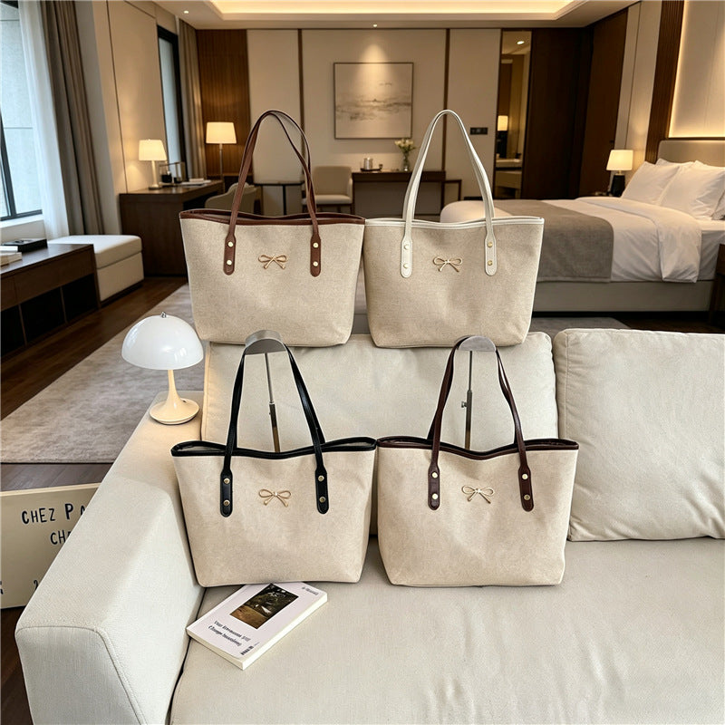 WoDurable Canvas Utility Tote Bag Bowlift