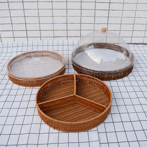 Artisan Woven Serving Platter Bowlift