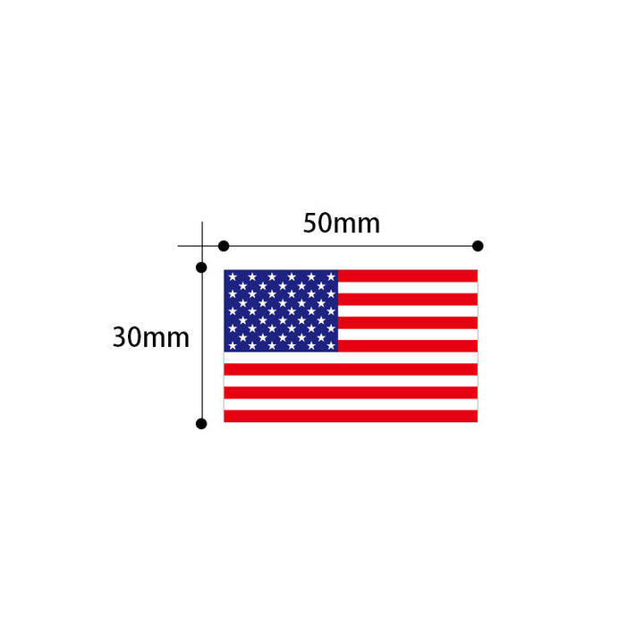 Independence Day adhesive USA flag sticker roll with glossy die-cut labels Bowlift