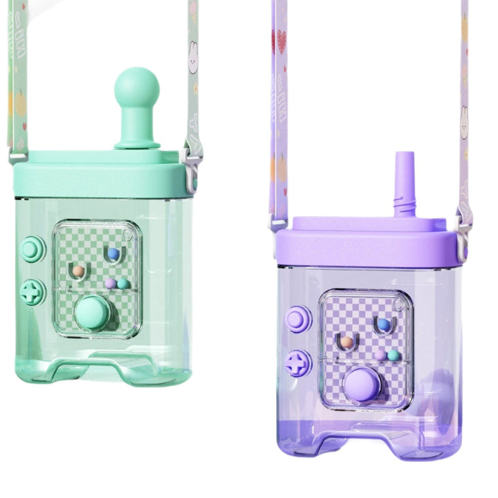 Women’s creative water bottle with removable shoulder strap Bowlift