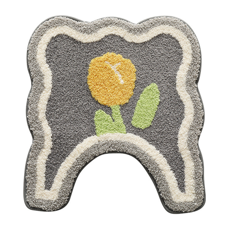 Unisex Plush Bath Mat Bowlift