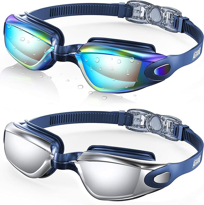 Swim goggles with adjustable head strap and anti-fog technology Bowlift