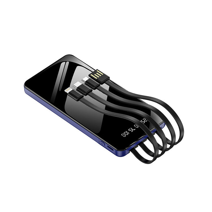 Multifunctional Power Bank with Integrated Cable System Bowlift
