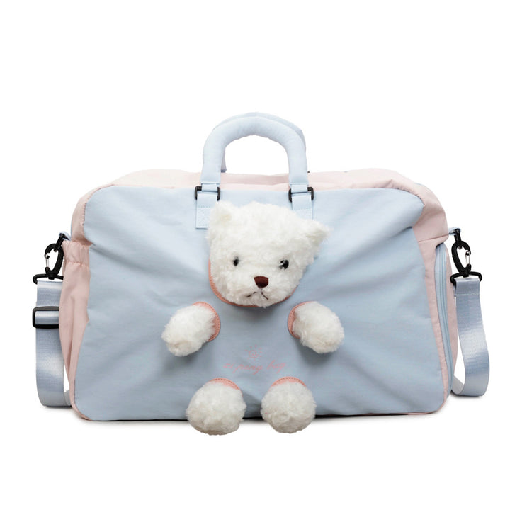 Adorable Plush Toy-Incorporated Travel Duffle