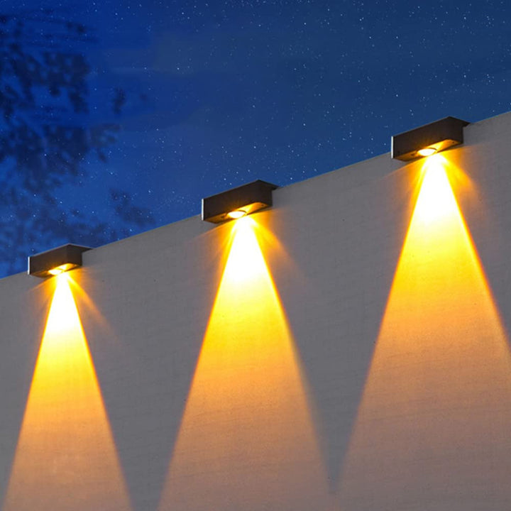 Outdoor Solar RGB Wall-Mounted Accent Lights With Dual-Beam Waterproof Design Bowlift