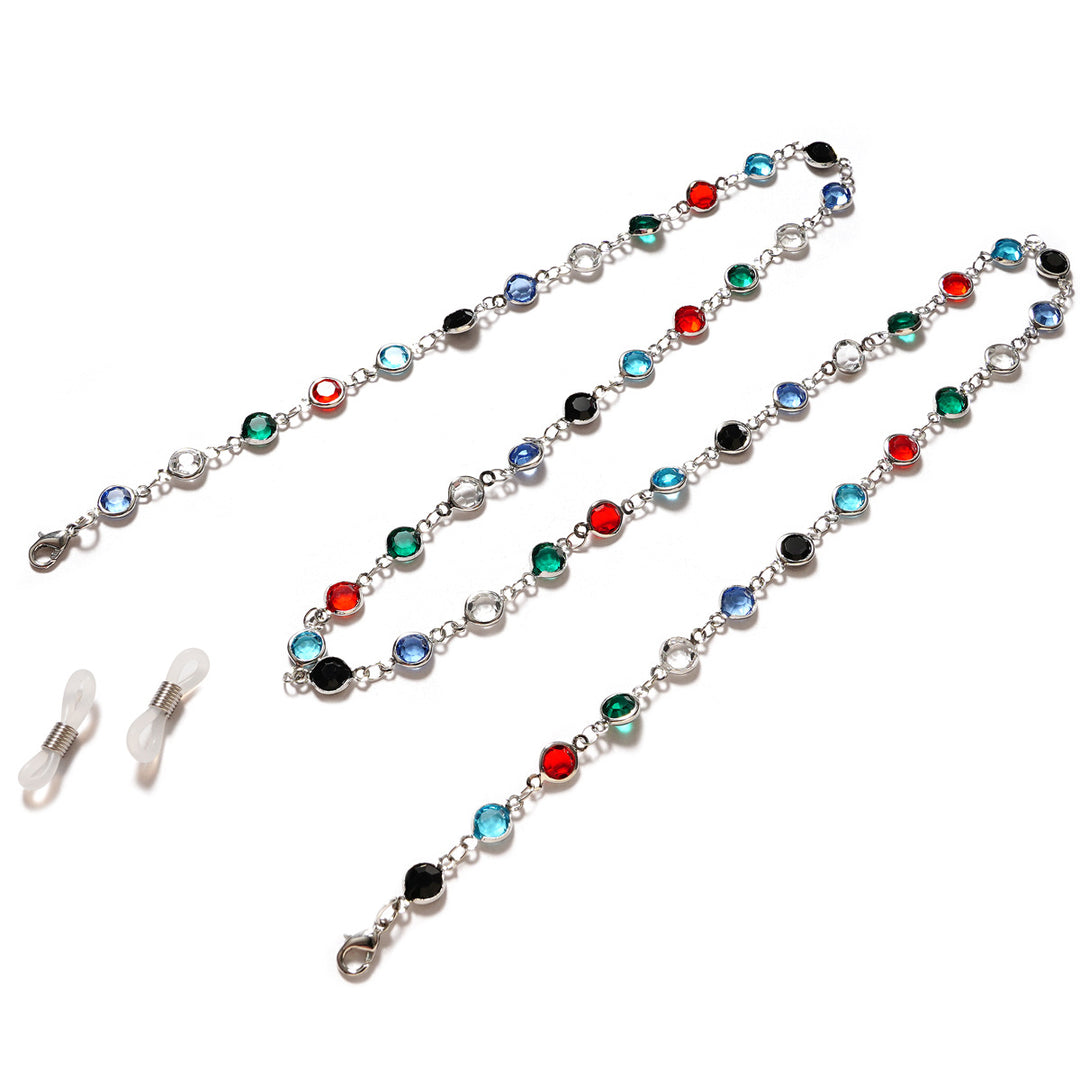 Decorative Gemstone Eyewear Chain Bowlift