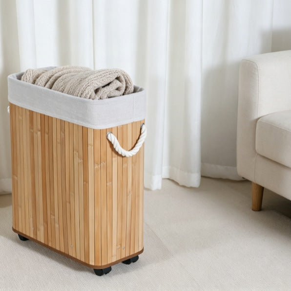 More modern laundry basket with practical movement system Bowlift