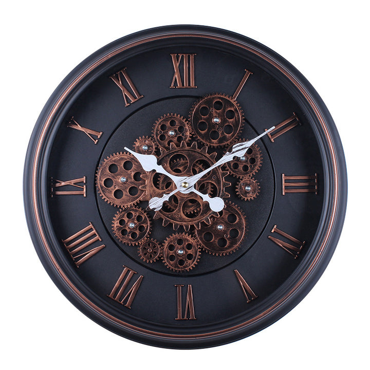 Wall clock with modern mechanical design Bowlift