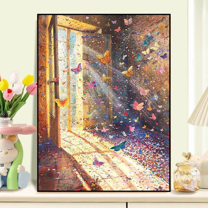 Butterfly-Inspired Dreamy Canvas Art Bowlift