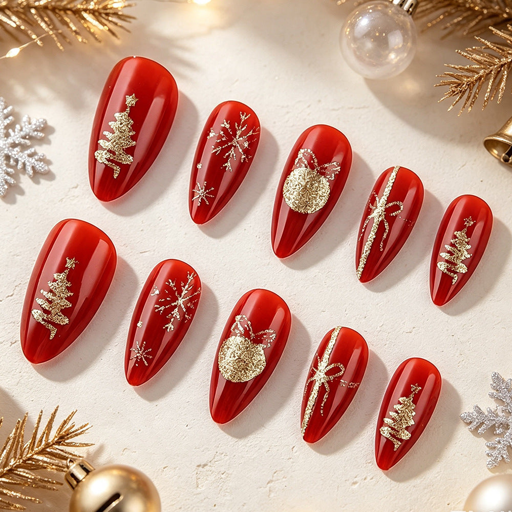 Festive Themed Decorative Nail Set Bowlift