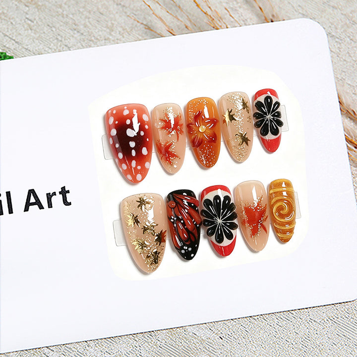Elegant Artificial Nail Design Set Bowlift
