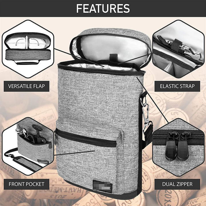 Ladies Insulated Bottle Bag with Extra Storage Bowlift