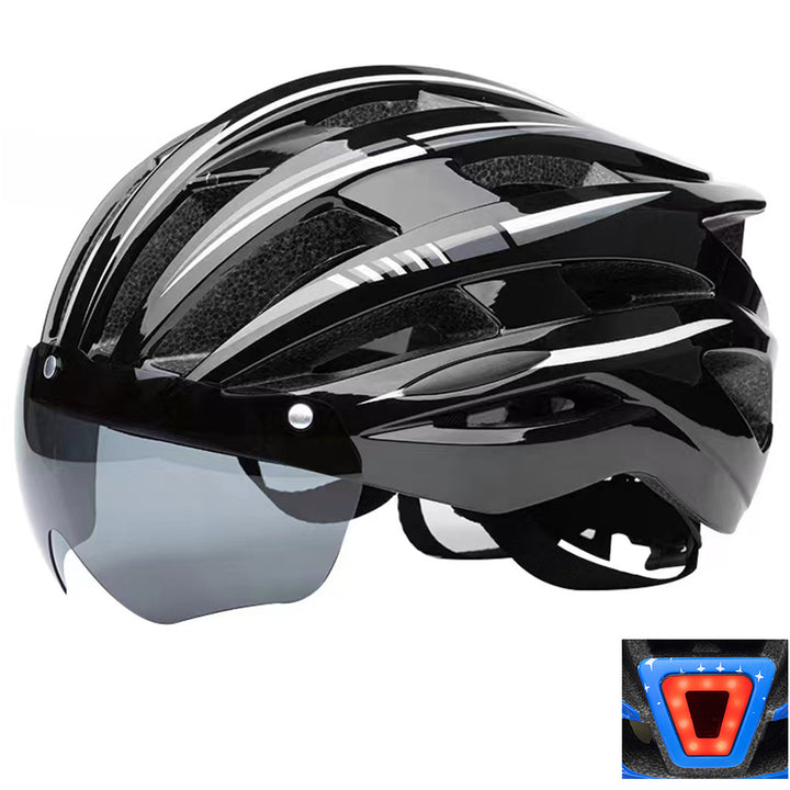 Bicycle helmet with integrated visor and innovative ventilation system Bowlift