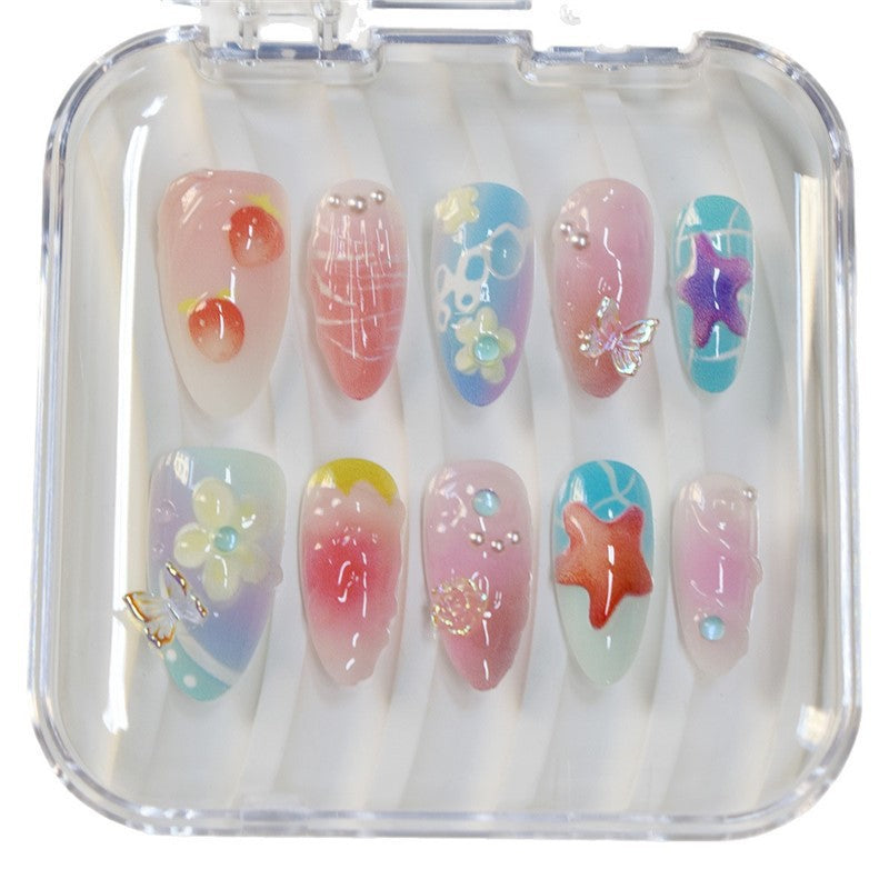 Creative Sea-Inspired Nail Art Extensions Bowlift