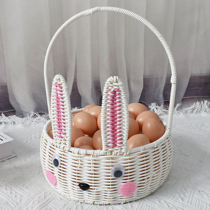 Bunny-Shaped Decorative Storage Basket Bowlift
