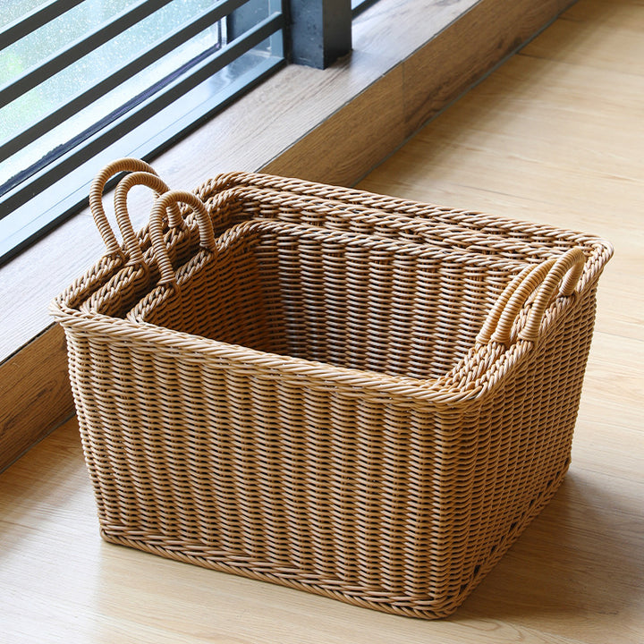 Unisex Spacious Storage Basket made of Woven Rattan Bowlift