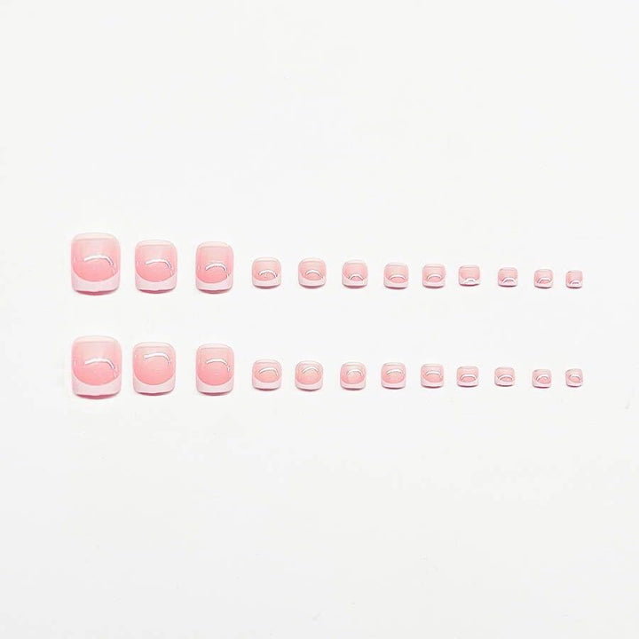 Elegant French Tip Nail Art Set Bowlift