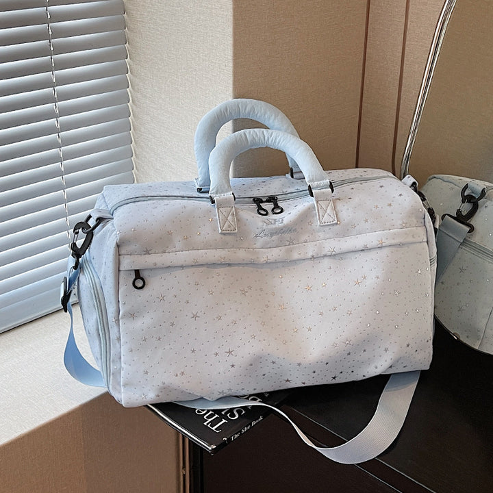 Stylish Star-Patterned Weekend Duffle Bag