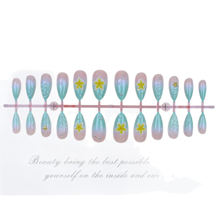 Floral-Accent Press-On Nail Art Kit Bowlift