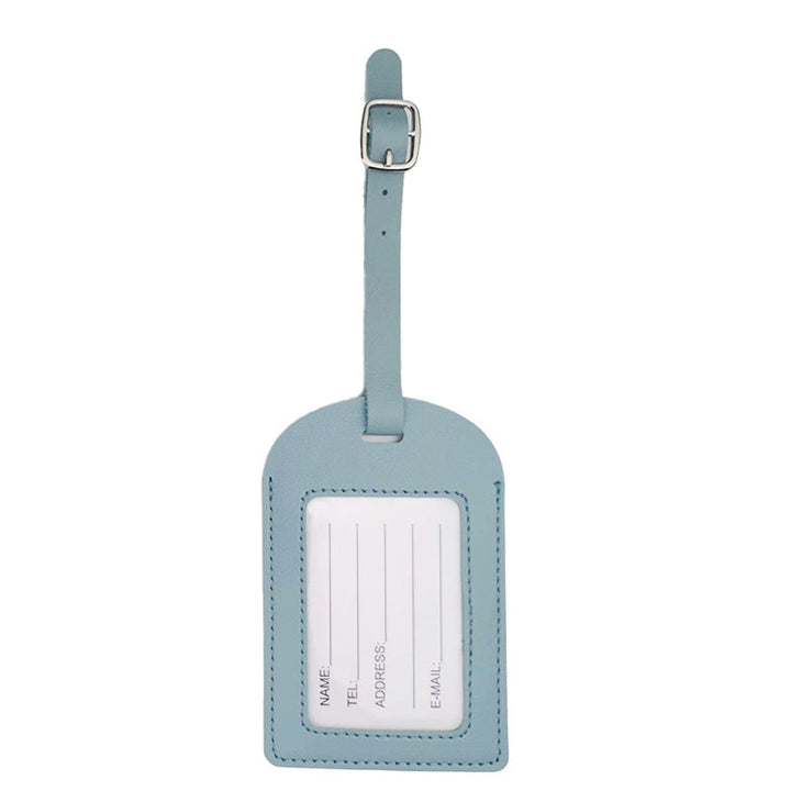 Premium Leather Luggage Tag Bowlift