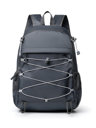 Unisex nan lightweight outdoor backpack with elastic tension strap and mesh side pockets Bowlift