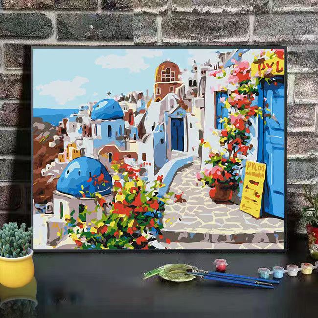 Scenic Mountain Landscape Art Canvas Print Bowlift