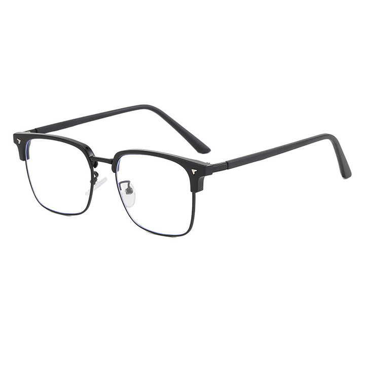 Ladies elegant square glasses with lightweight metal frame Bowlift