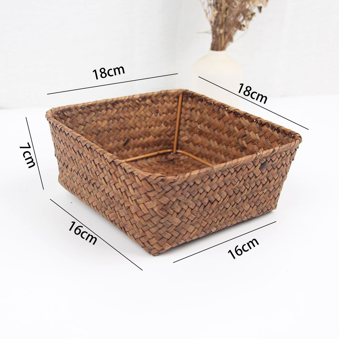 Woven Rectangular Storage Basket