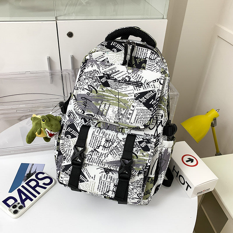 Versatile Graphic Print Backpack