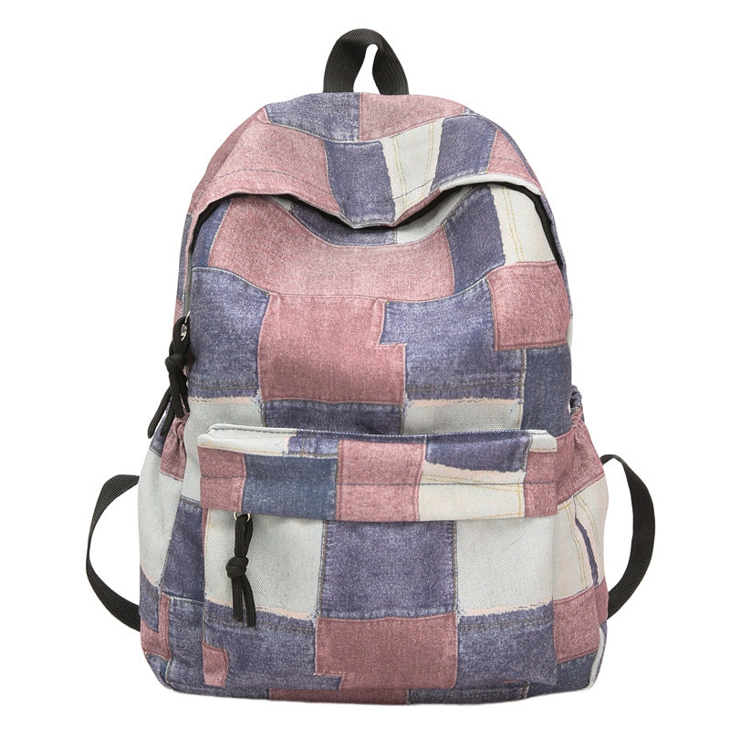 Backpack in Creative Patchwork Design Bowlift