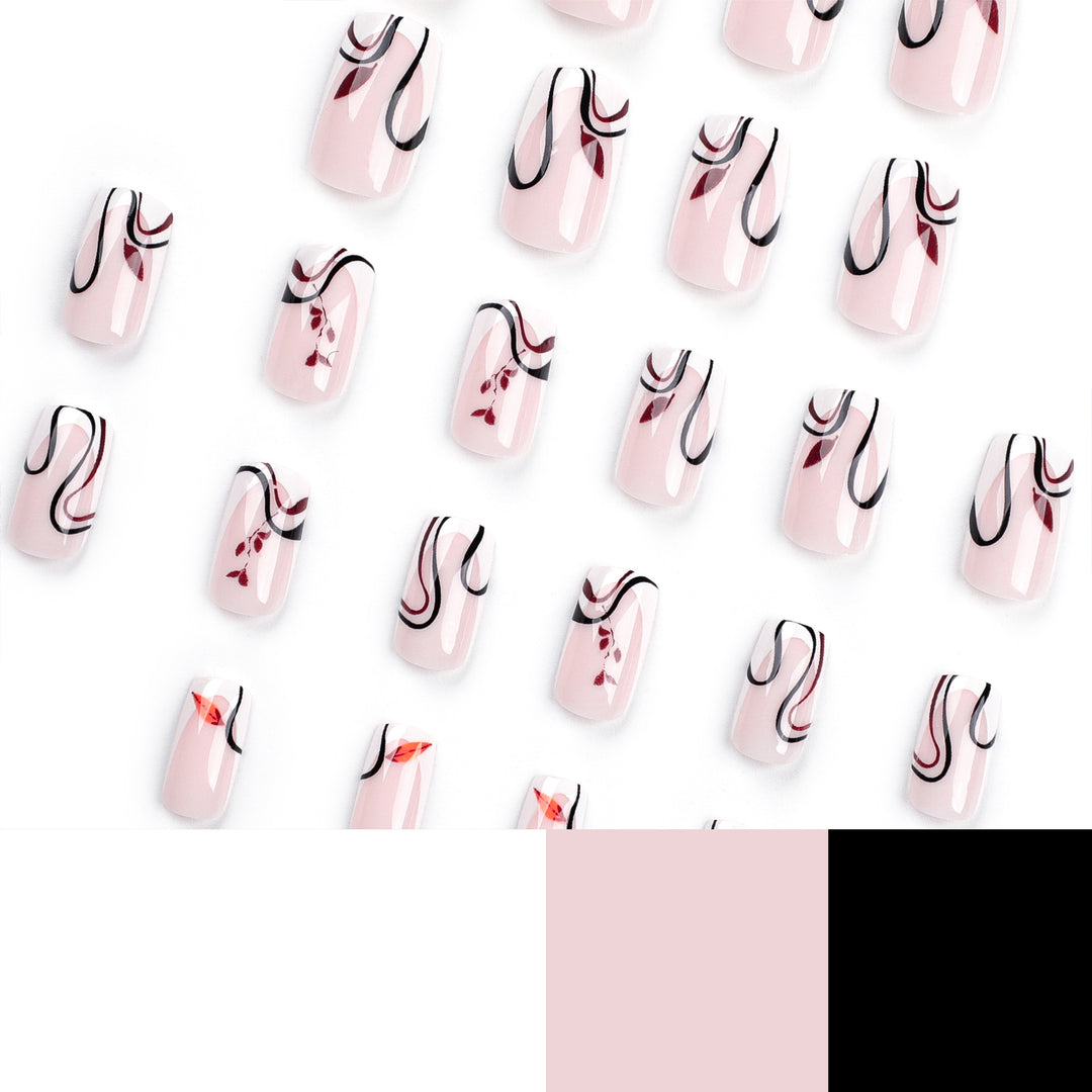 Artful acrylic nails with elegant marble design Bowlift