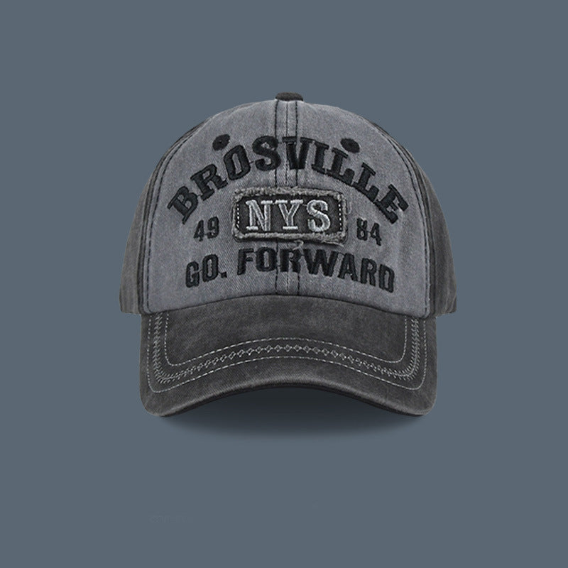 Vintage-Inspired Distressed Baseball Cap