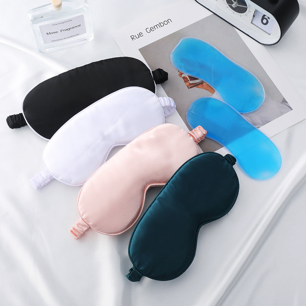 Women's nan silky soft sleep mask with removable gel cooling pad and adjustable comfort strap Bowlift