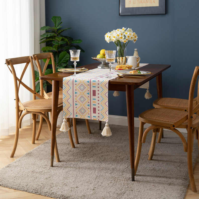 Geometric Patterned Table Runner