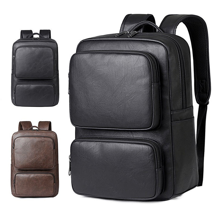Premium Leather Business Laptop Backpack Bowlift