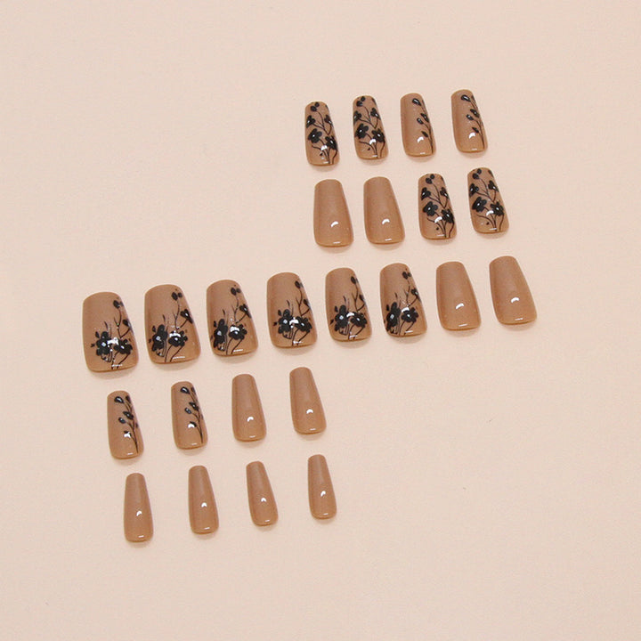 Floral Articulated Press-On Nail Tips Bowlift