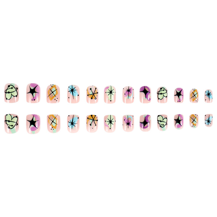 Artistic Abstract Nail Art Bowlift