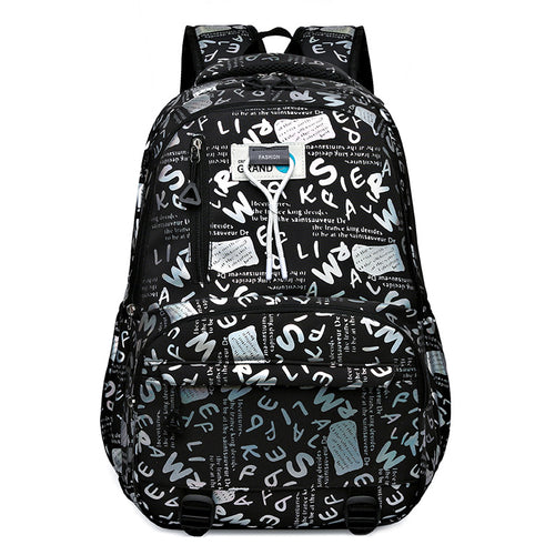 Trendy Graphic Print Backpack