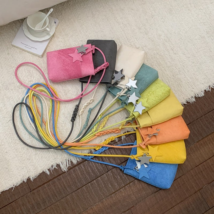 Fashionable shoulder bag with braided shoulder strap Bowlift