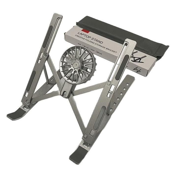 Height-adjustable laptop stand with cooling system Bowlift