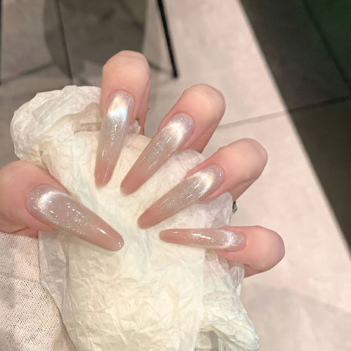 Stiletto Press-On Nail Set with Glitter Finish Bowlift
