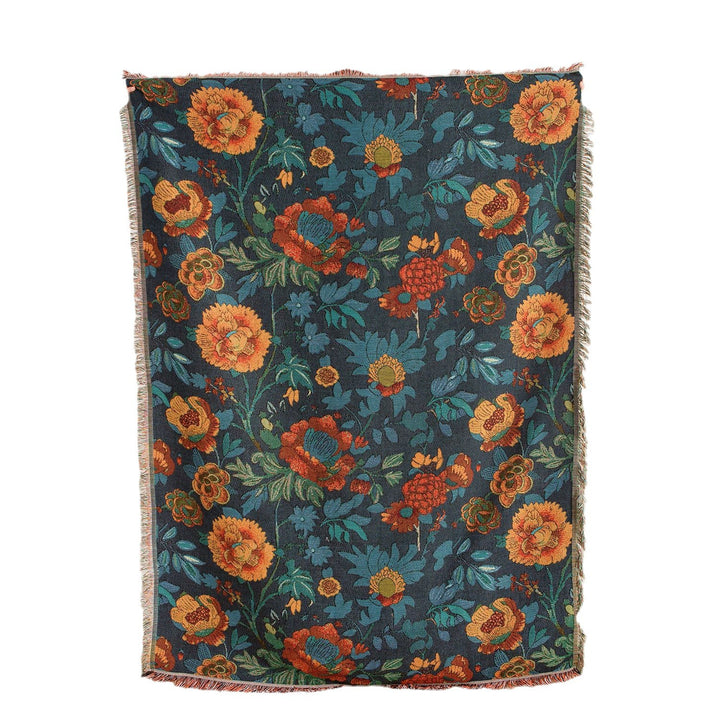 Home Decor Floral Throw